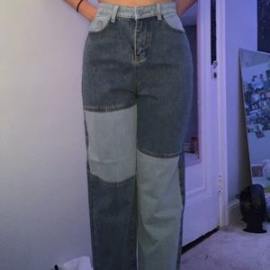 super cute patch work jeans